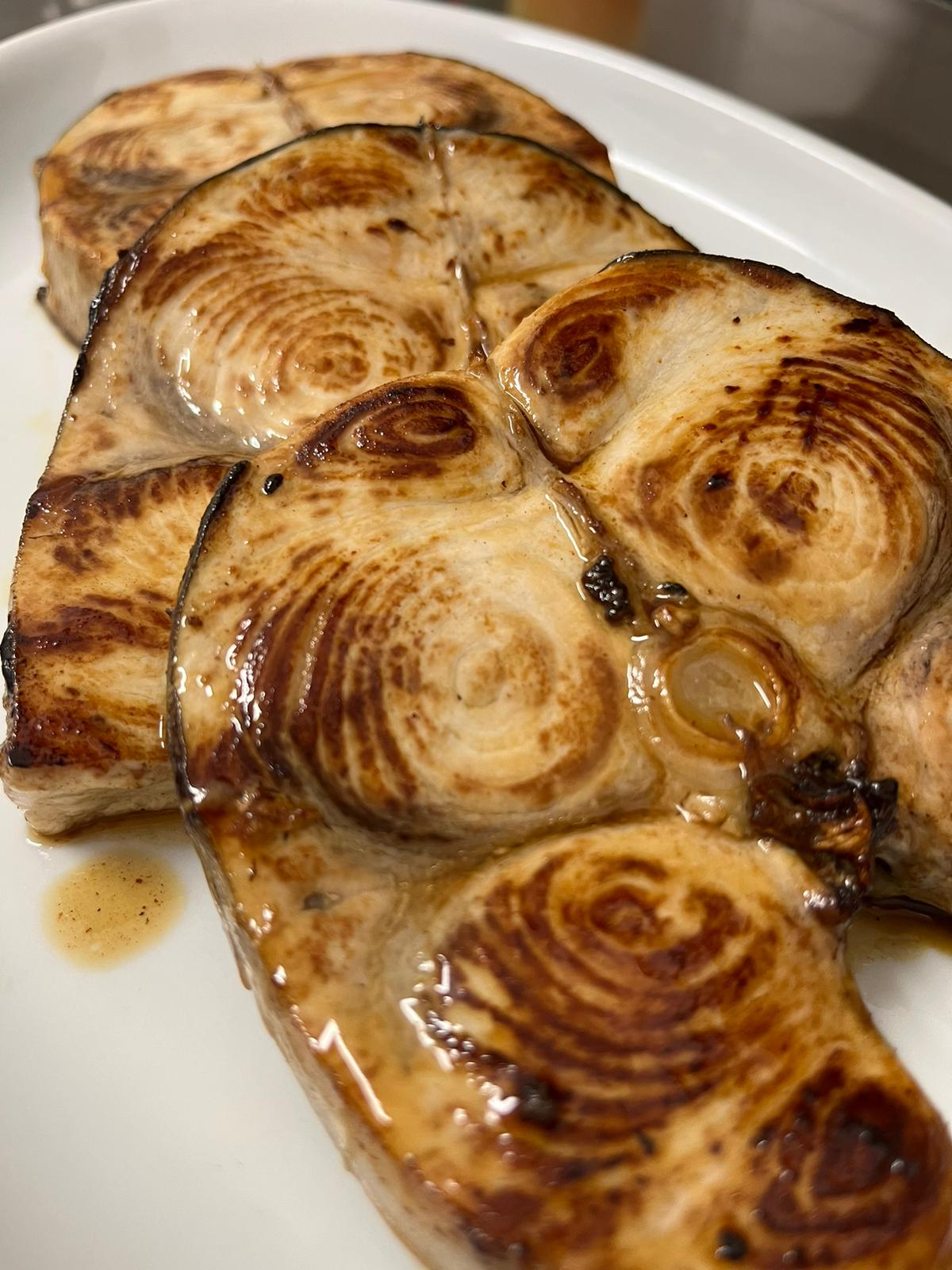 Grilled fish fillet