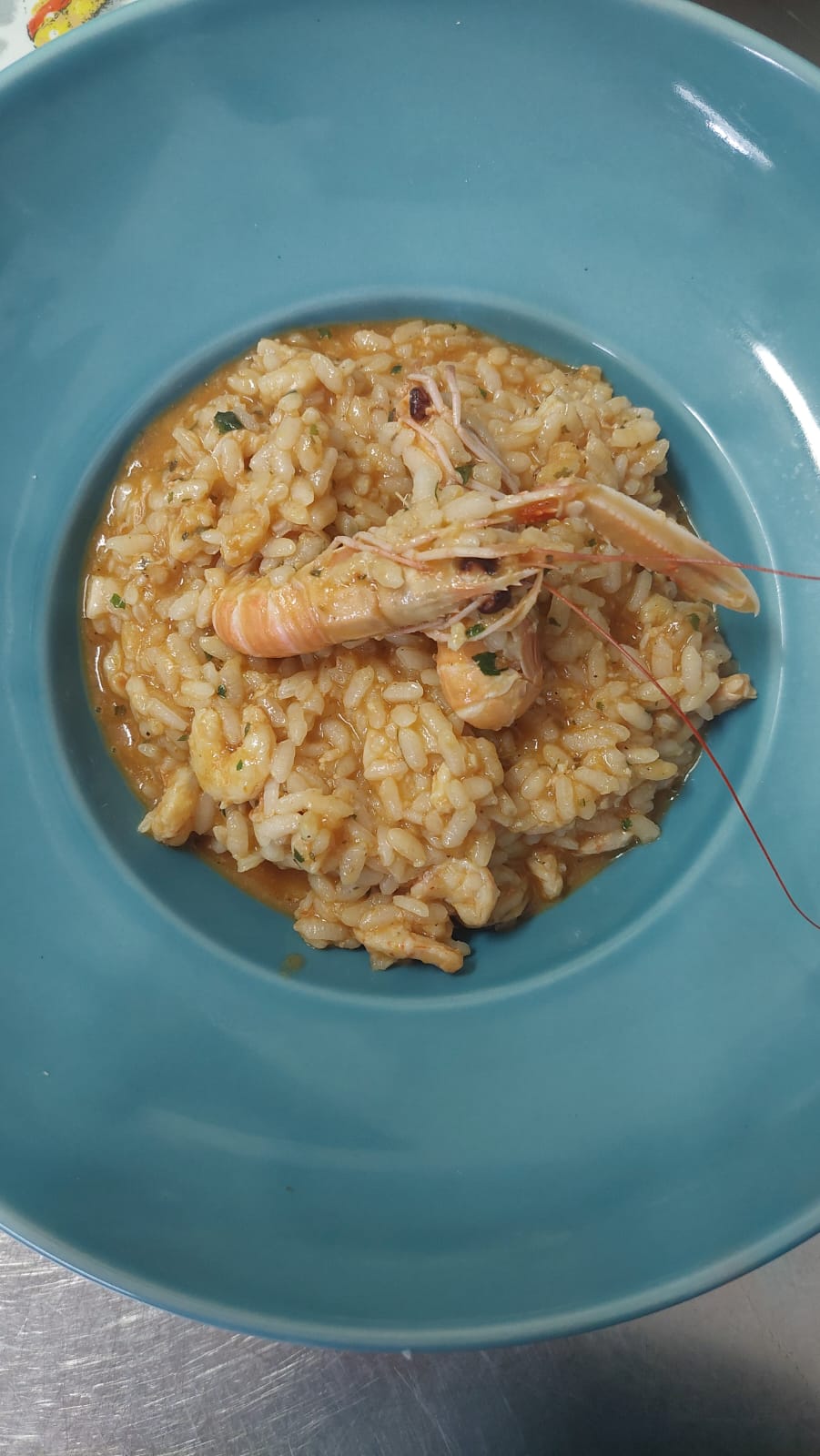 Shrimp / prawn risotto